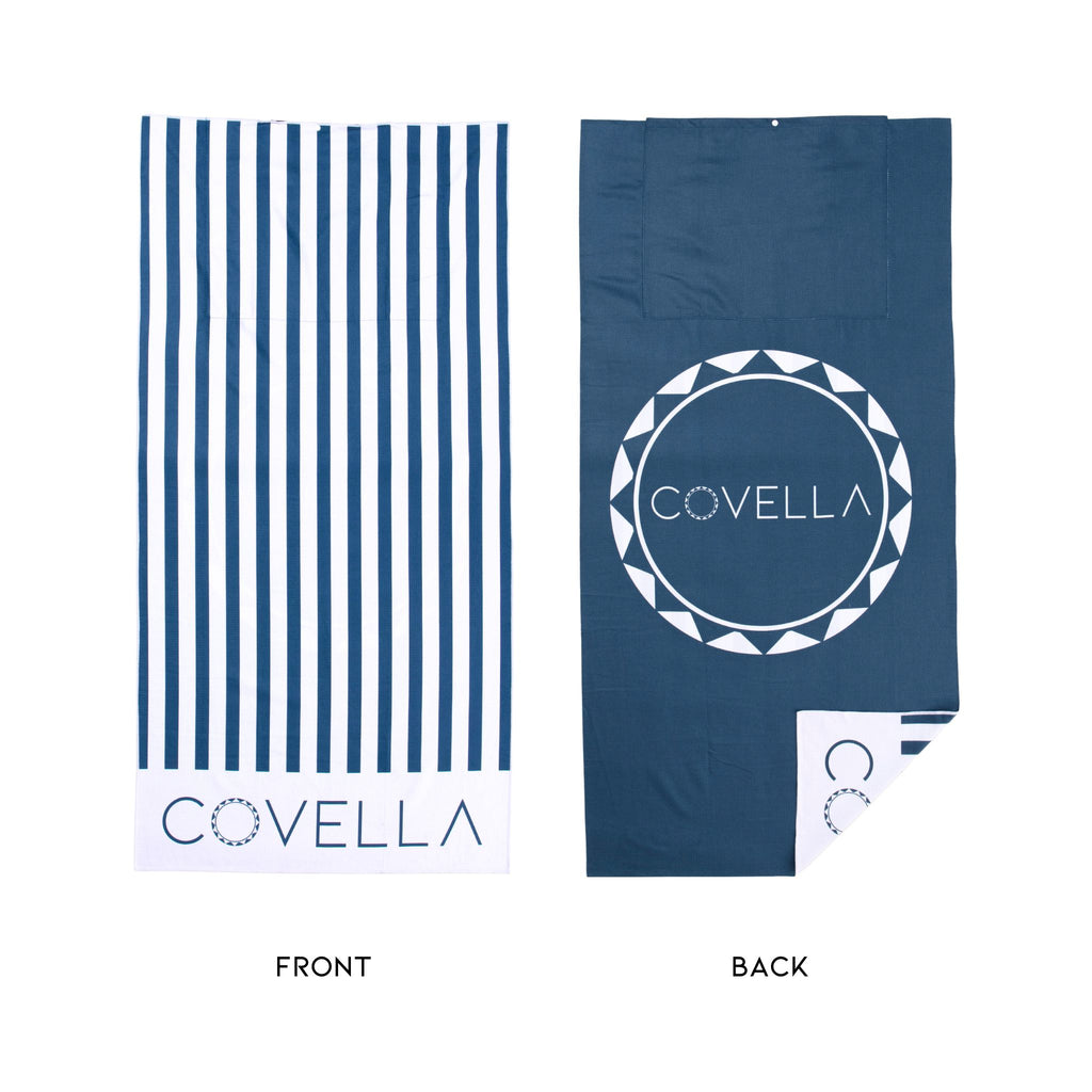 Covella Beach Towel With Pillow - Santorini